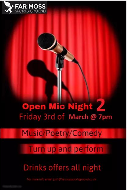 JoshHill6's tweet photo. Another open mic night this week at Far Moss, new faces and old welcome! https://t.co/ggFyQxR4cO