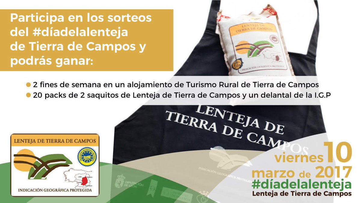 Ya podéis consultar toda la información sobre el #díadelalenteja de Tierra de Campos en: comerlentejadetierradecampos.es Restaurantes, sorteos y +