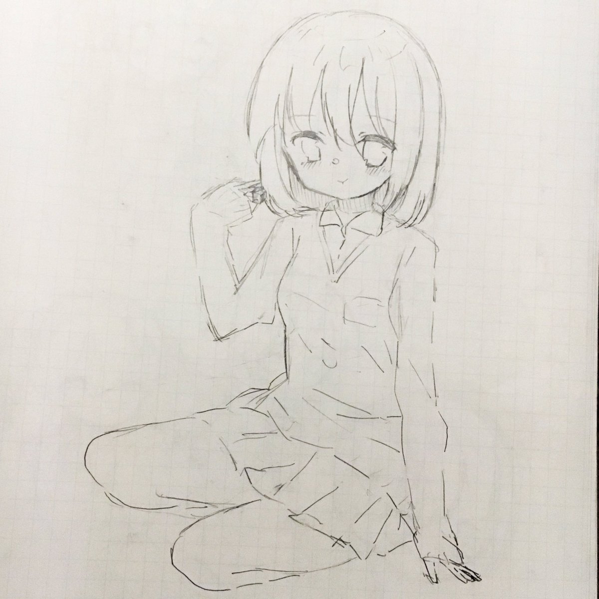 バレンタイン絵描きたいなって実はチョコ食べてる照ちゃん描いてたんだ塗れなかったけど;;;;;;;;;

あとバレンタインぽくラブリーな感じでツインテ淡ちゃん描いてみた!! 