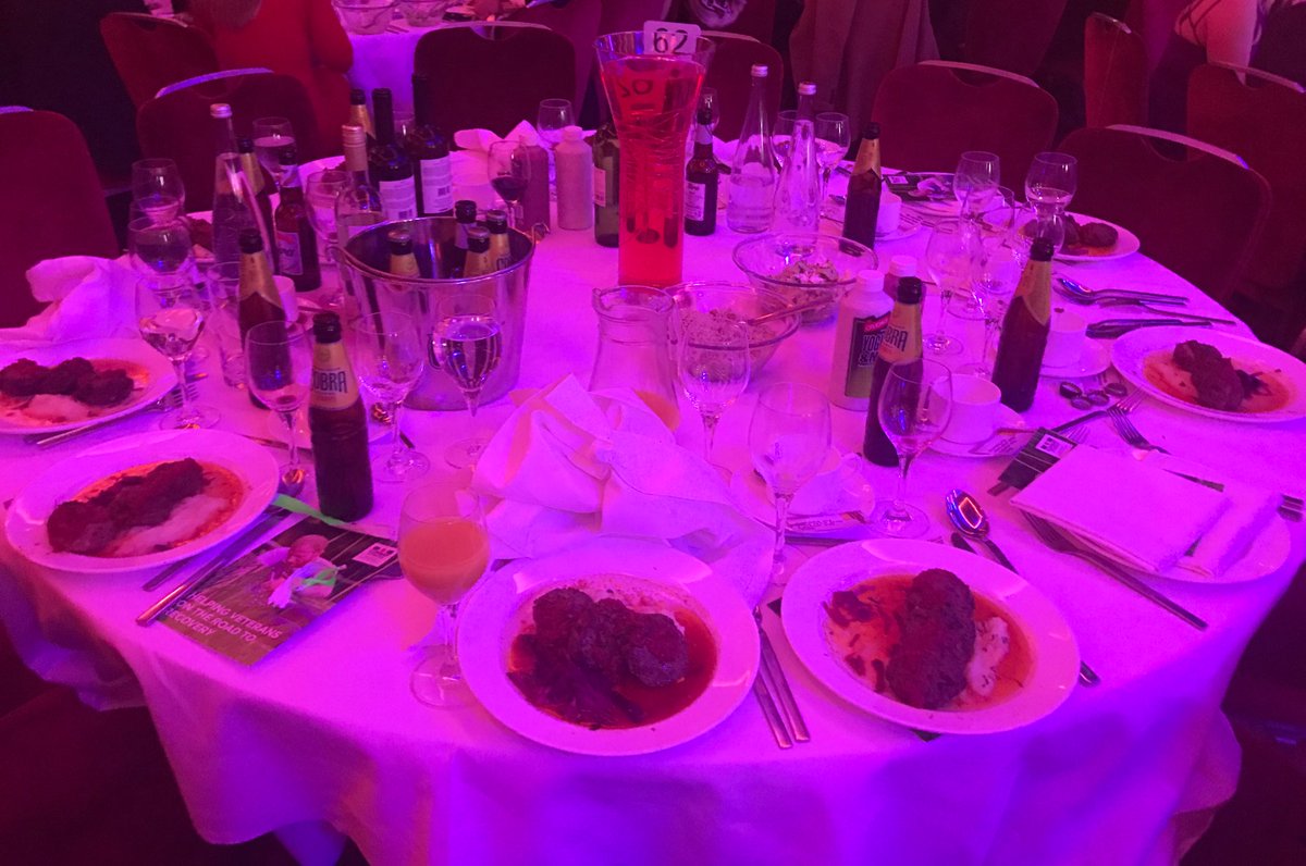 joshbythesea's tweet photo. Went to the #kebabawards last night (or #kebaftas as @mikeysmith calls them). Didn't eat a kebab. Weird meatballs instead. Upsetting. https://t.co/krJqPsdFmk