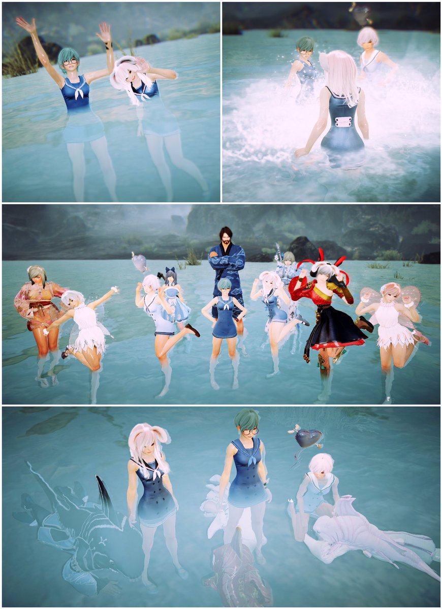 ういすけ ロンロンに温泉誘われた 寄り道で海尊さんの別荘行ったりスク水で泳いだり W 黒い砂漠 黒い砂漠ss部