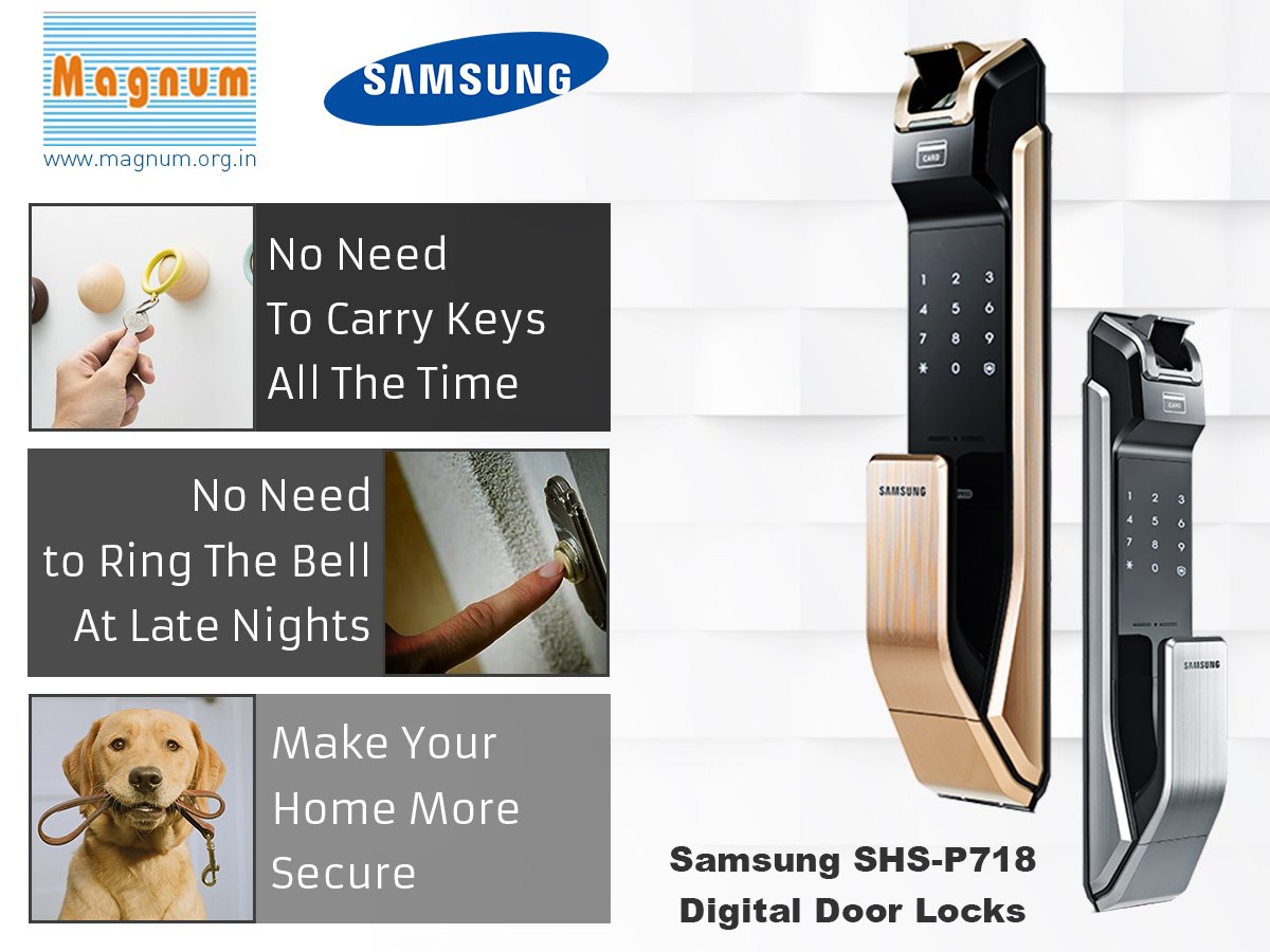 MagnumTele's tweet photo. With #Samsung SHS-P718 #DigitalDoorLock, You No Need to Carry #Keys All the Time
https://t.co/4BzuxsOuV6
#MagnumTelesystem #DigitalDoorLocks https://t.co/5uqOuT73mR
