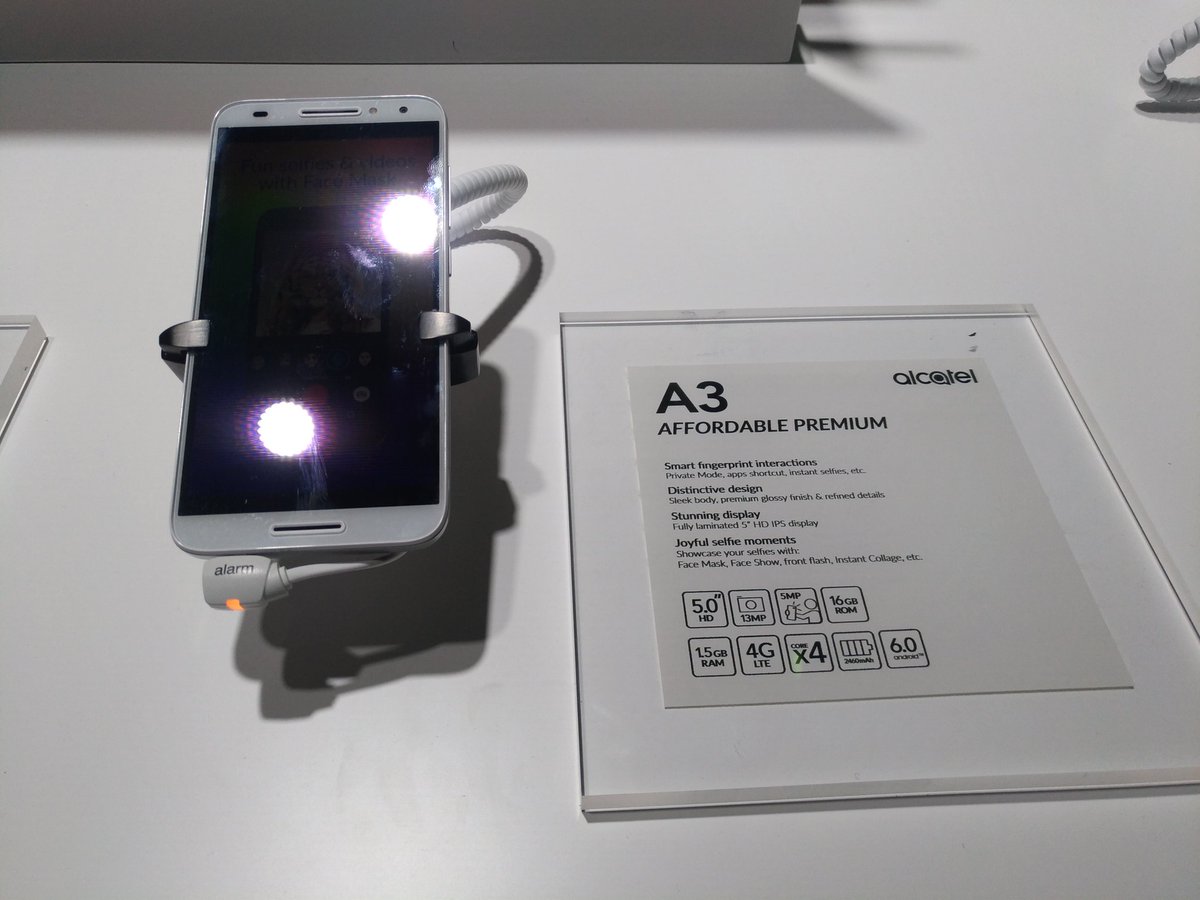 stuff_india's tweet image. So we're getting the  new #A5LED, #A3 and the #U5 from #Alcatel #Android #Tech #gadgets #Devices #mwc17 #MWCBarcelona2017