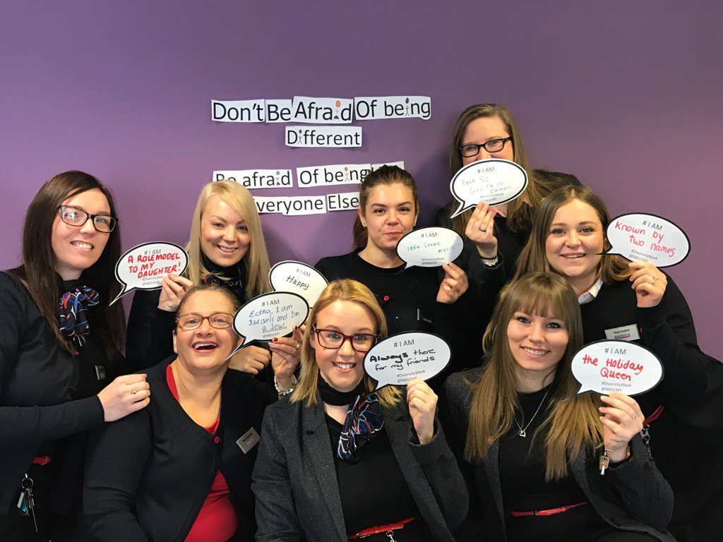 LouiseRatheram's tweet photo. #diversityweek. Don't be afraid of being different. Be afraid of being like everyone else @DanielG_NBS https://t.co/84P3ZVWYwH