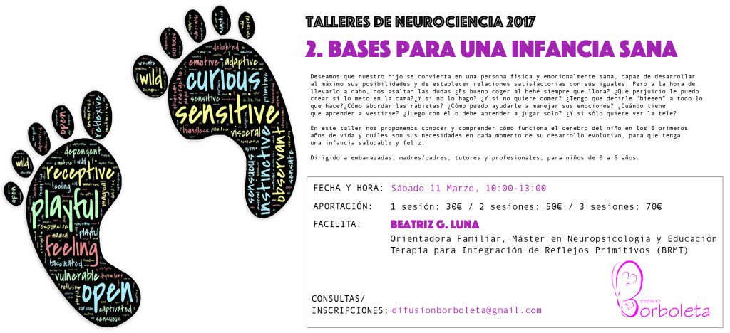 borboleta_esp's tweet photo. ¡Aún quedan plazas para el próximo taller de Neurociencia! https://t.co/YWj44VVHBK https://t.co/4wN6mZXWk4