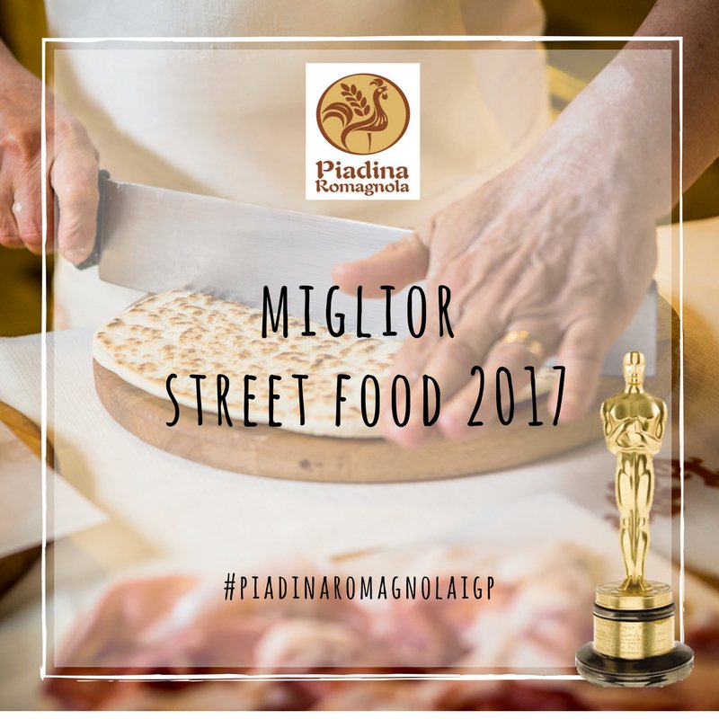 ConsPiadRom's tweet photo. And the winner is... #PiadinaRomagnolaIgp, migliori prodotto #streetfood 2017! #oscars #Oscar2017 
#romagna #piadina https://t.co/QtwNoW2Dog