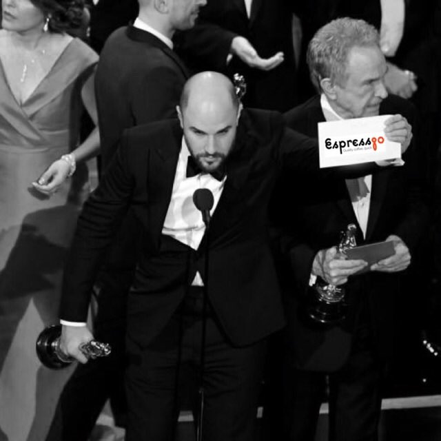 EspressGoApp's tweet photo. And the winner is....... #Oscars2017 #oscars #EspressGo https://t.co/MBiZm6ws32