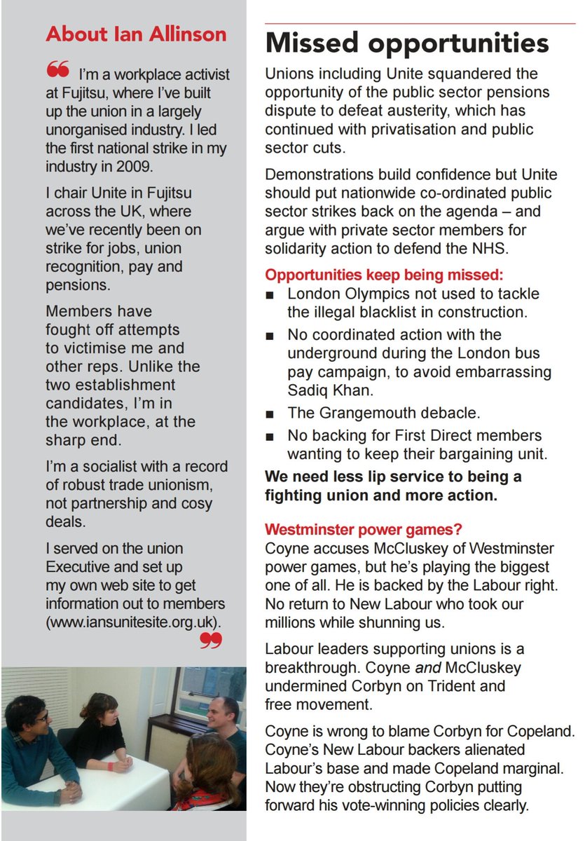 officialhuminho's tweet photo. Vote @ian4unite for Unite GS #Unitetheunion #GSelection #rankandfile https://t.co/79XHDQfFVA