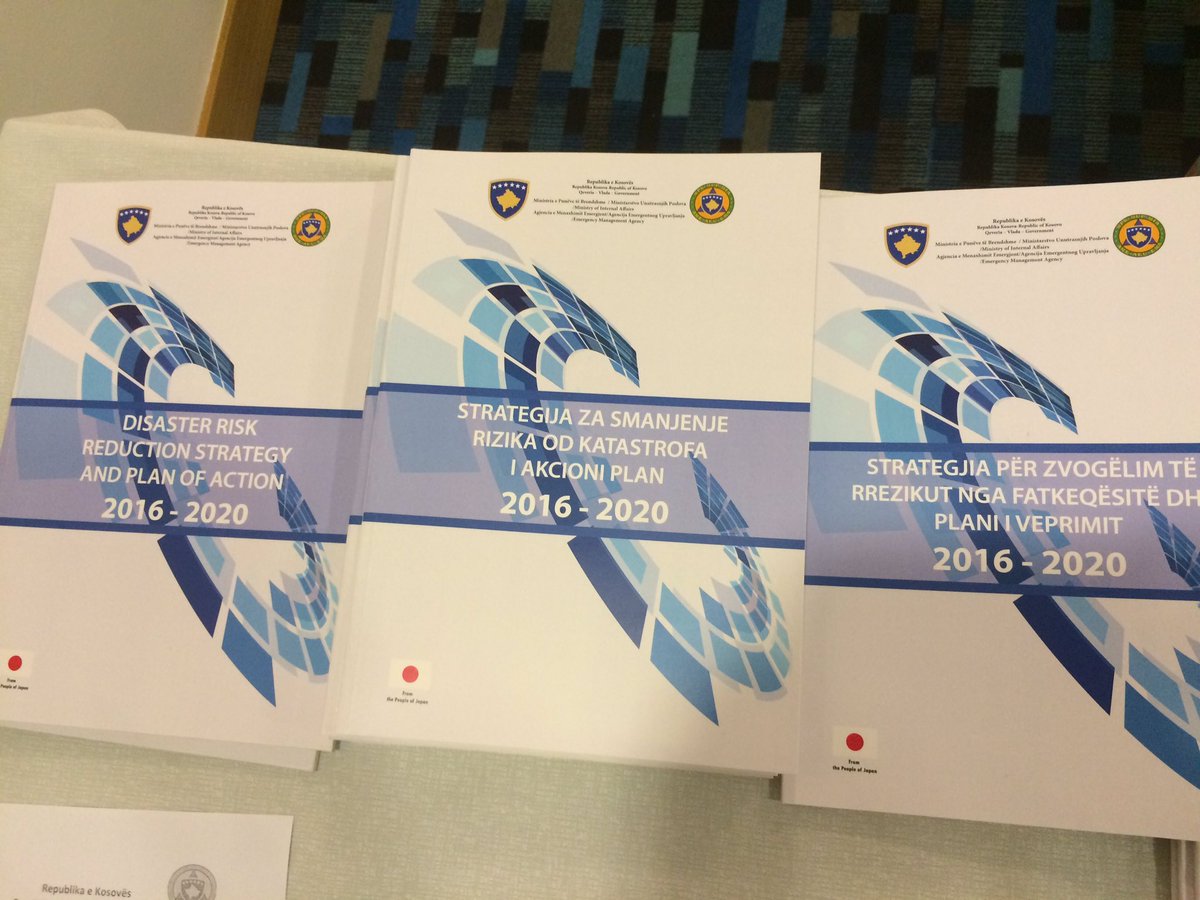 ZanaHoxhaEdip's tweet photo. With the support of @UNDP_Kosovo and #PLANAT @AME_MPB is #launching the #Kosovo #DRR strategy #switch2sendai https://t.co/jKTjPSb8CI