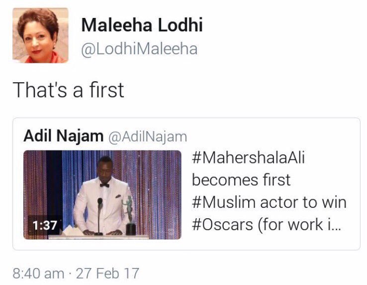 GFarooqi's tweet photo. That's not a first... Let's make it the last! #NoToReligiousDiscrimination @LodhiMaleeha #Oscars https://t.co/wtU0PZHwf1 https://t.co/ADW7jDUwTB