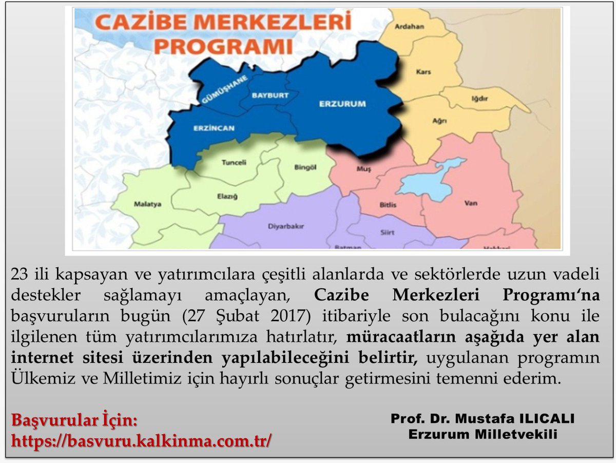 Prof.Dr.Mustafa ILICALI 🟢 🇹🇷 (@m_ilicali) on Twitter photo Konu ile ilgilenen tüm yatırımcılarımıza hatırlatmak istedim.
<a href="/Akparti/">AK Parti</a> <a href="/kalkinma/">#Kalkınma</a> <a href="/lutfielvan/">Lütfi Elvan</a> <a href="/ErzurumAkparti/">AK Parti Erzurum</a> @ErzurumValilik <a href="/erzurumbld/">Erzurum Büyükşehir Belediyesi</a> Konu ile ilgilenen tüm yatırımcılarımıza hatırlatmak istedim.
<a href="/Akparti/">AK Parti</a> <a href="/kalkinma/">#Kalkınma</a> <a href="/lutfielvan/">Lütfi Elvan</a> <a href="/ErzurumAkparti/">AK Parti Erzurum</a> @ErzurumValilik <a href="/erzurumbld/">Erzurum Büyükşehir Belediyesi</a>