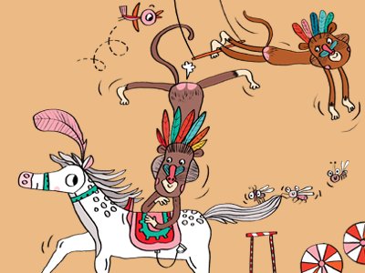 Cirque du Fart <a href="/dribbble/">Dribbble</a>! Had fun with this! Have a great Monday!
dribbble.com/shots/3323052-…
#illustration #kidlitart #Circus #fart #monkeys