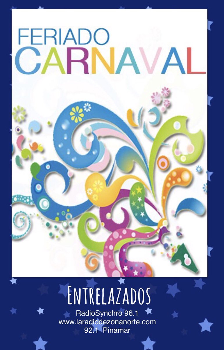 Disfruten la vida y #FelizLunes #FeriadoDeCarnaval 
El miércoles NUEVA TEMPORADA #Entrelazados x  LaV a las 14hs #Solidarida via @entrelazad