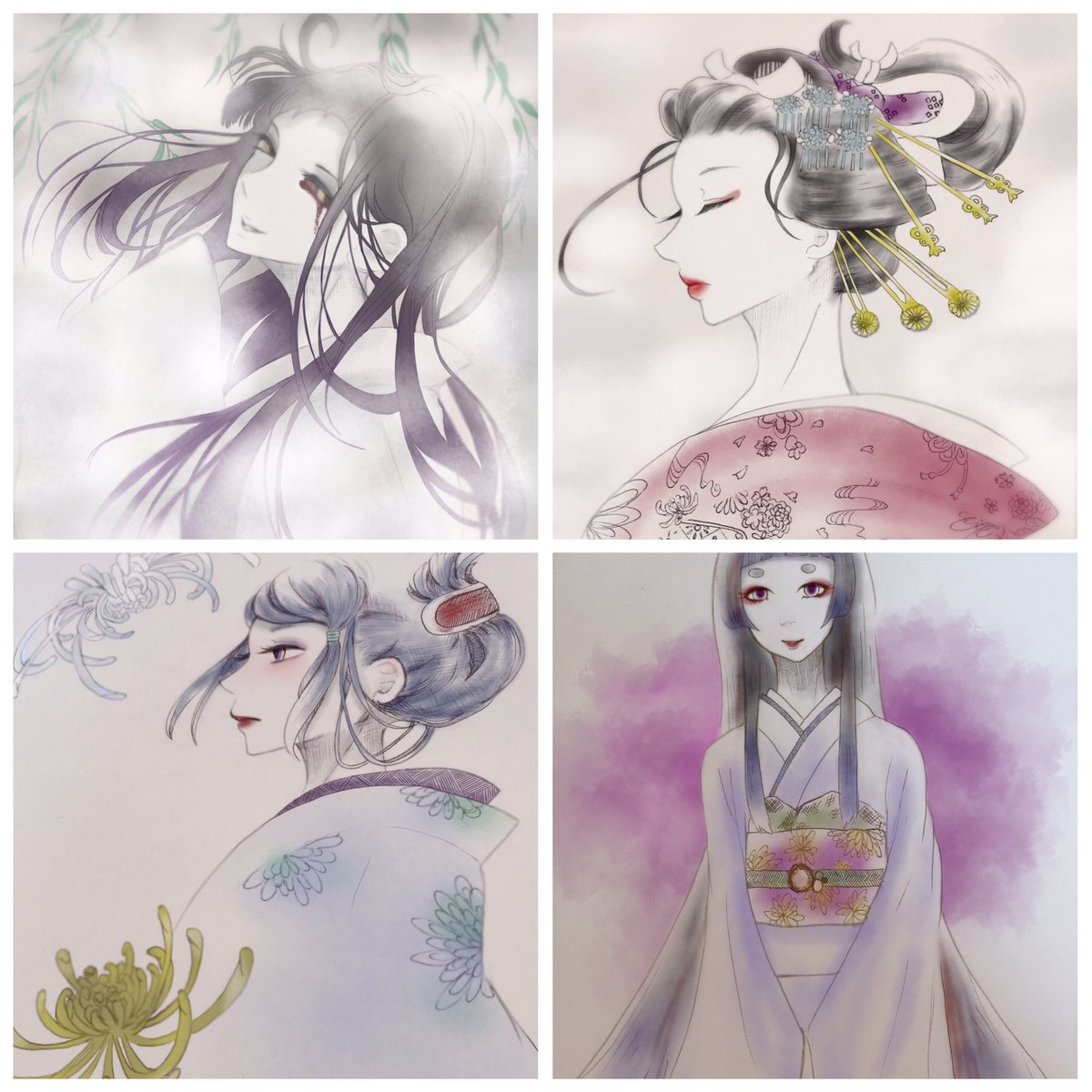 あヤカ Sur Twitter 和風イラスト描いてます 妖艶で儚い雰囲気の女の子が好きです 絵描きさんと繋がりたい 創作クラスタと繋がりたい 新春創作クラスタフォロー祭 イラスト王国