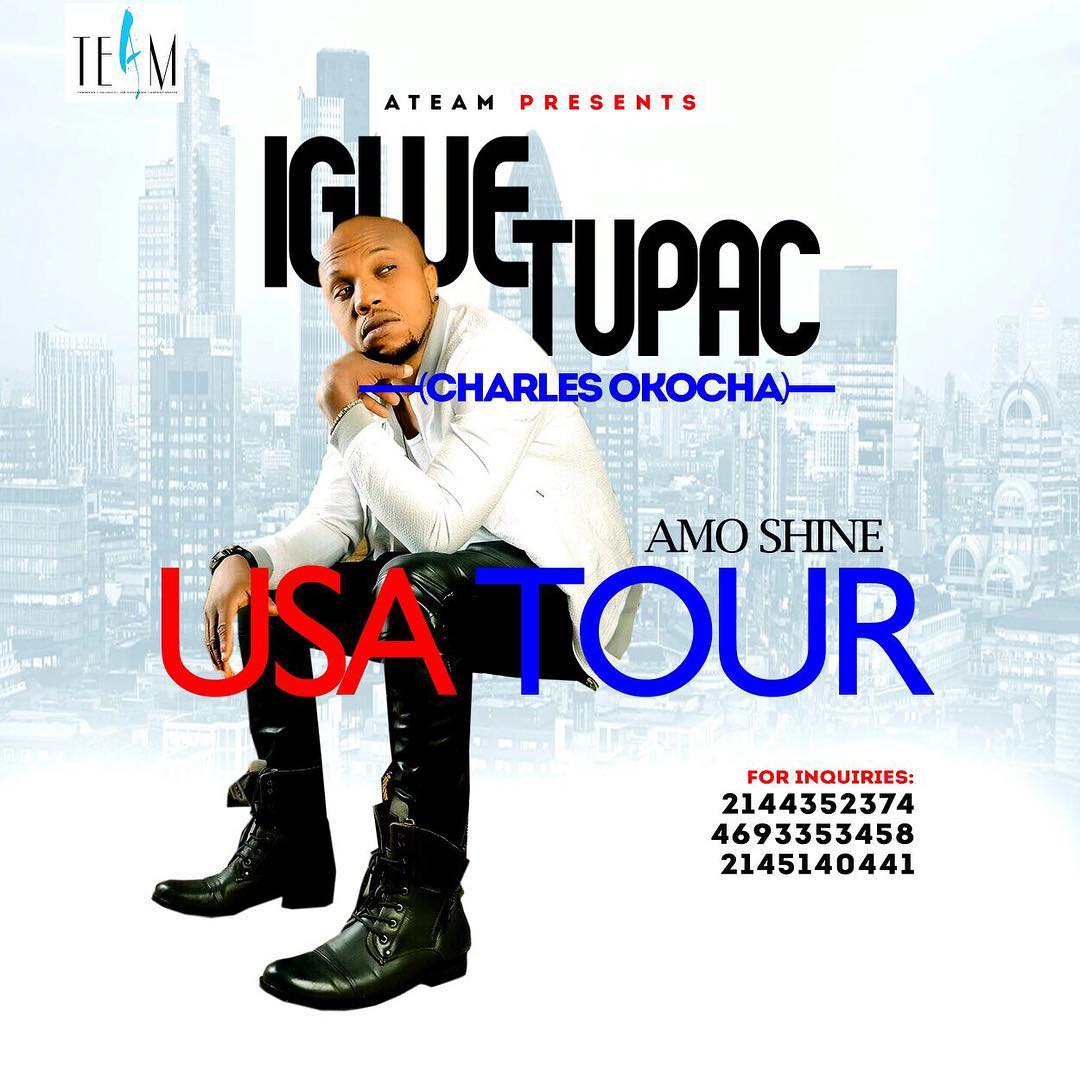Schokomilo's tweet photo. @Charles_Okocha1 Igwe Tupac aka Amo Shine tours the U.S https://t.co/aZL3yknxIL
#AmoShineUSATour, #AmoShine, #igweTupac, #Igwe2pac, https://t.co/rcjJ3AooFG