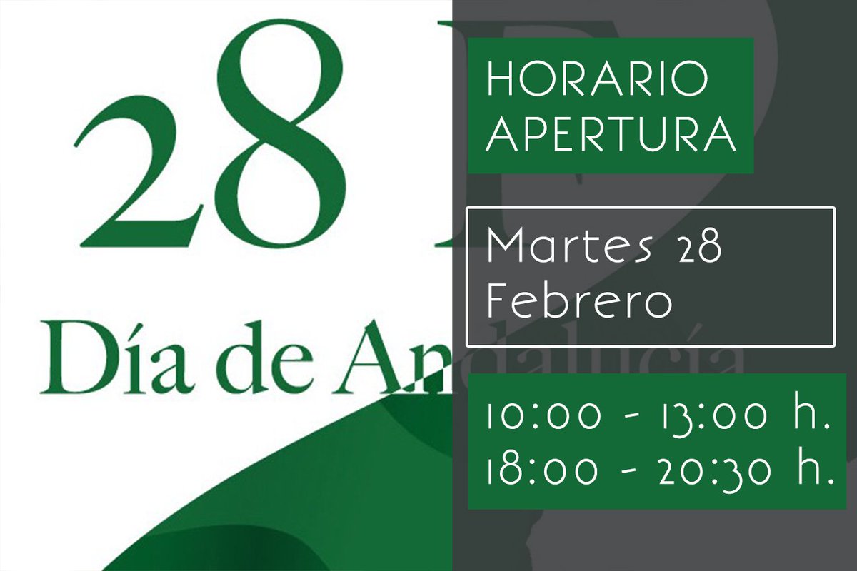 LaDehesaCD's tweet photo. Mañana es el Día de Andalucía, de nuestra tierra y La Dehesa no cierra. Horario de apertura. ¡Qué no pare el #deporte en La Dehesa! https://t.co/2W1yMuxYV2