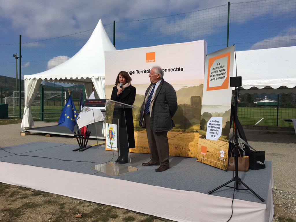 vincentparisot's tweet photo. Live en #4gcam #orange pour inauguration de la 4g dans les @AlpesMaritimes 61 communes couvertes ! #orangeterritoiresconnectes https://t.co/uWFsKNUPmt