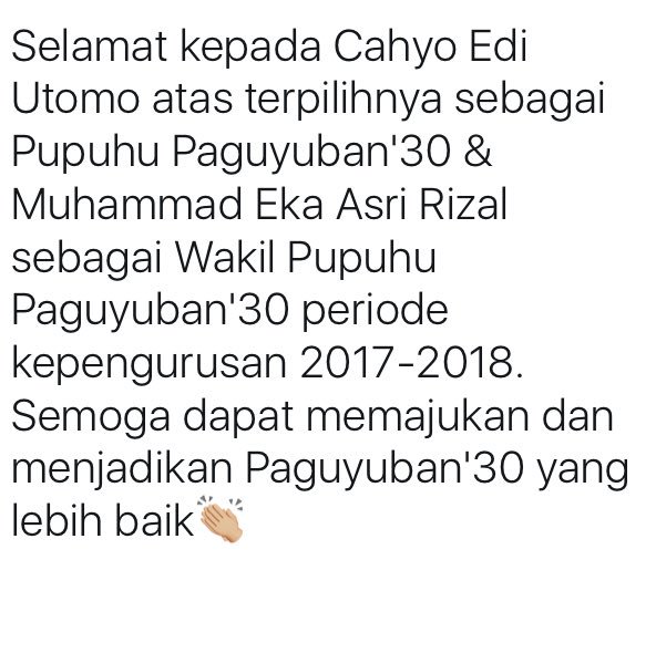 Paguyuban '30 (@paguyuban30) on Twitter photo 