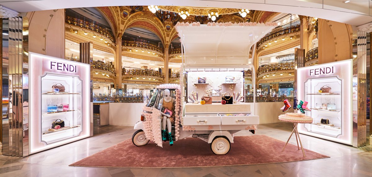 Fendi on X: .@Galeries_Laf gets a sweet burst of Spring! If you