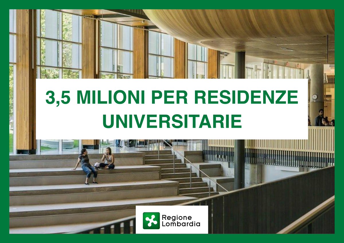 RegLombardia's tweet image. #LavoriGiunta #dalprogrammaaifatti Oggi in Giunta un importante provvedimento per migliorare le residenze universitarie.