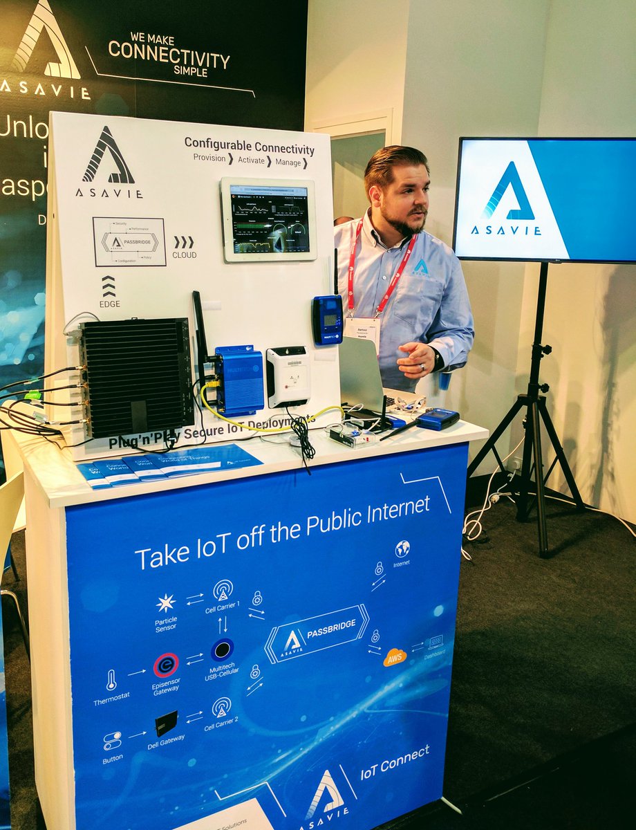 JoinedWorld's tweet image. Another #MultiTechSys Conduit showcasing #Asavie secure #IoT private networking at #MWC2017 stand 7.182