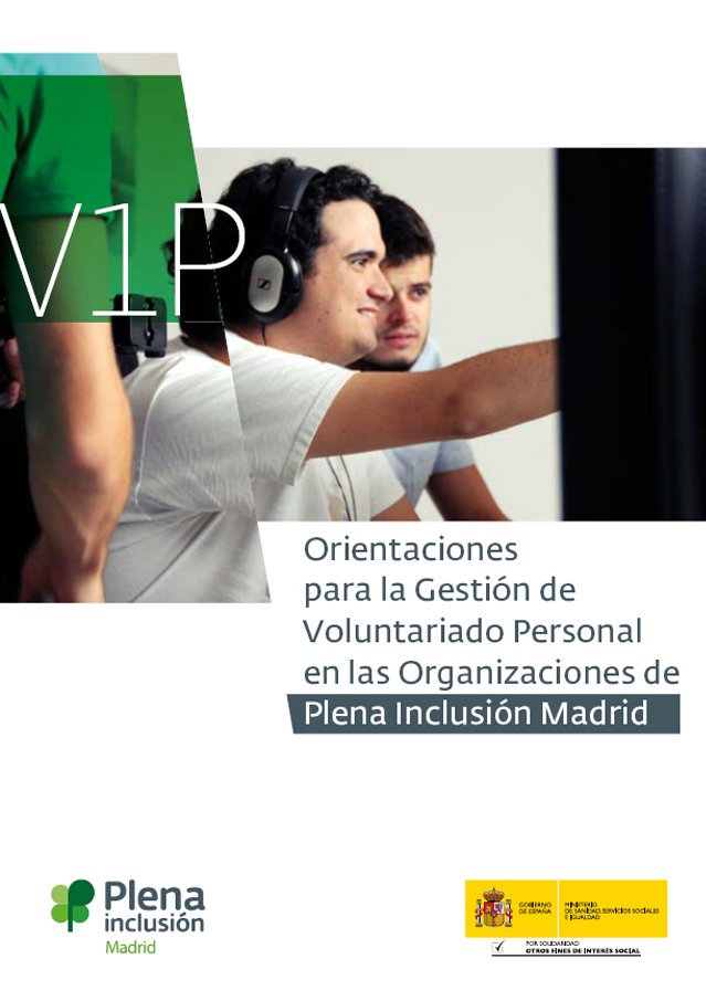 Crece nuestra biblioteca con V1P. Orientaciones para la gestión d #voluntariado personal en discapacidad intelectual ow.ly/fsVu309ojXf