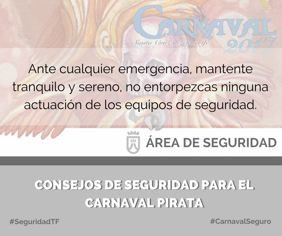 SeguridadCabTF's tweet photo. Si sucede cualquier emergencia, recuerda, no entorpezcas la actuación de los equipos de seguridad.

#SeguridadTF por un #CarnavalSeguro https://t.co/Gfc0SZb46G
