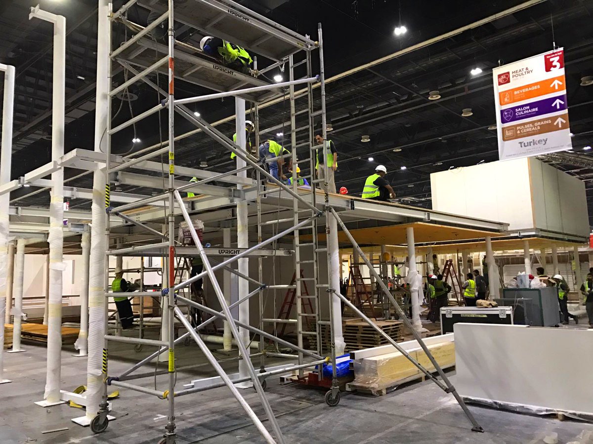 NOEGROUP's tweet photo. @Gulfood in progress. #Gulfood2017 https://t.co/Q8xd7DtGES