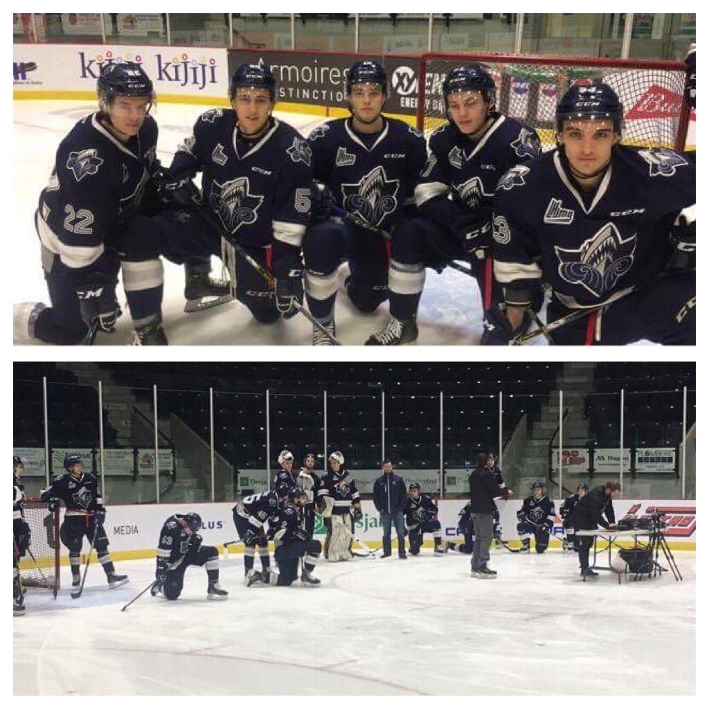 oceanicrimouski's tweet photo. L'équipe de @SciencePerfo testait les joueurs de l'Océanic ce matin! #GoNicsGo https://t.co/PoalhXTT1o
