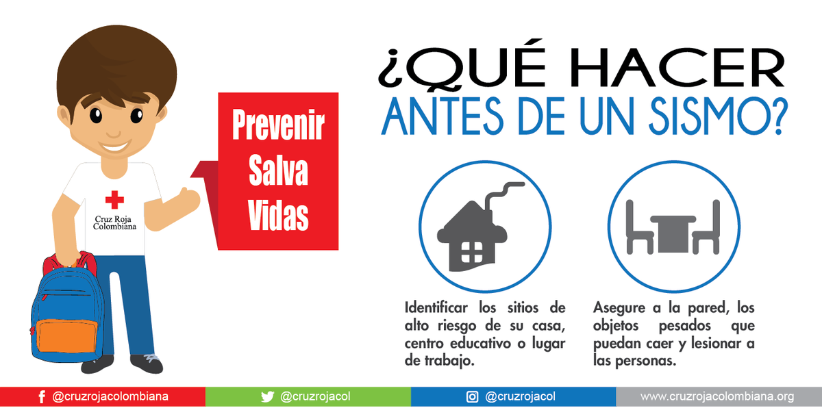 cruzrojands's tweet photo. Ten en cuenta estas recomendaciones si se presentan posibles emergencias, porque #PrevenirSalvaVidas #Sismos https://t.co/ldIcqHJBs1