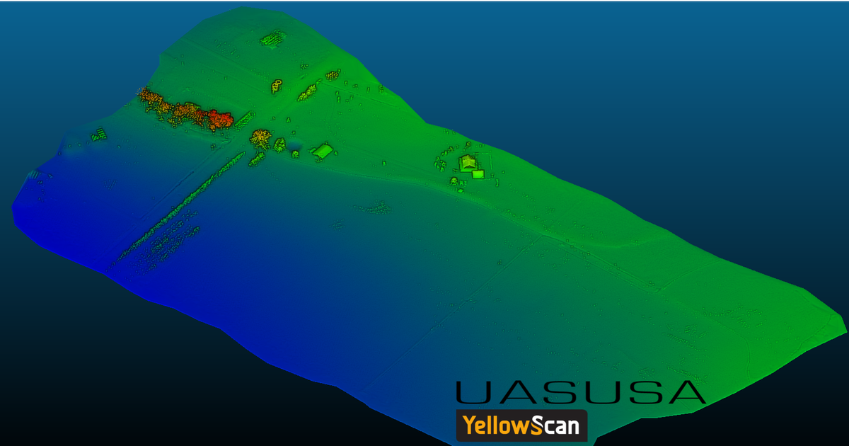 YellowScan's tweet photo. Our #Lidar #Surveyor flying on the #tempest, fixed wing from @UASUSAdrones  for the first time! https://t.co/mBA4d7wJ7T