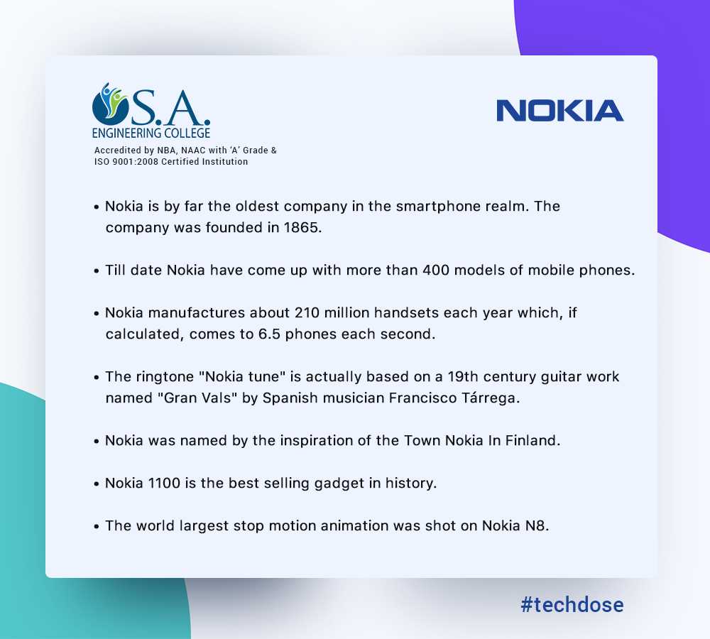 saectweets's tweet image. #techdose Nokia has for sure been one in the list of ours for whenever the topic of mobile phones is talked about. Know more.