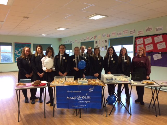 StCCInvincible's tweet photo. Fantastic cake sale today in aid of Make a Wish charity.  We raised over £60.  Remember your money for wax a teacher on Wednesday! Thank you https://t.co/DJWC8OZxK4