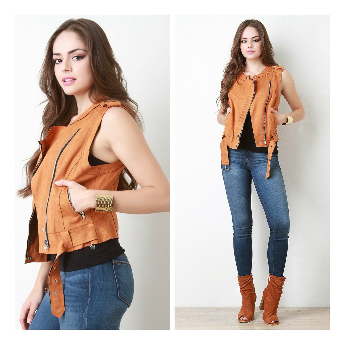 FierceandFly's tweet photo. Faux Suede Moto Vest 😍 $61 #motovest #fauxsuede #vegansuede #vest #booties #denim #fierceandfly #style #fashionblogger #rochesterny #roc https://t.co/qjmtoaP5b9