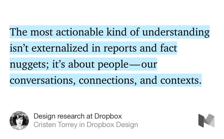 “Design research at Dropbox” — Cristen Torrey medium.com/dropbox-design…