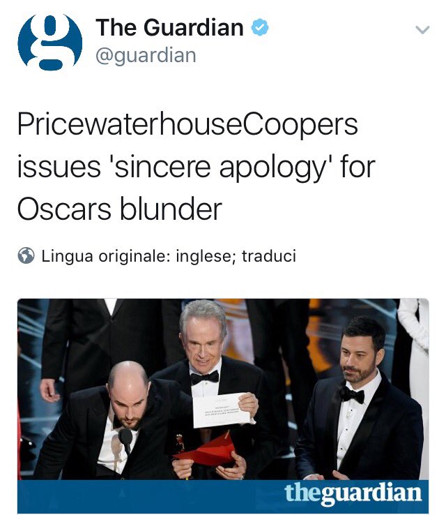 domenichiofalo's tweet photo. #oscar2017 La prossima volte chiamate un notaio.. https://t.co/nBJb6cfEo1