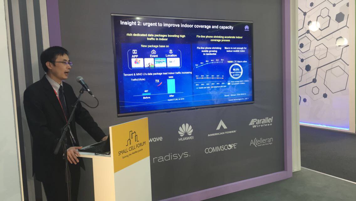 SmallCell_Forum's tweet image. Nansen Ding of @Huawei now on the SCF stand talking small cell industry insight and experience sharing