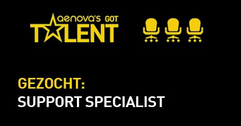 AenovaSoftware's tweet photo. We zoeken een Support Specialist die functionele én technische support skills heeft! Solliciteer hier: https://t.co/JqWBHwiWLC https://t.co/2A6HRUVTAQ