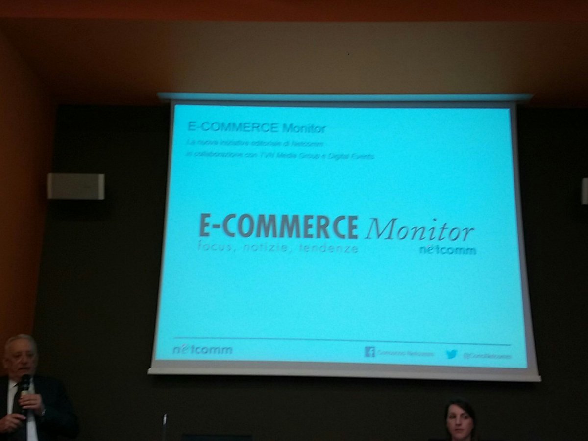 edoardx's tweet photo. #Netcommday nasce oggi E-Commerce Monitor, la newsletter dell' #ecommerce @Robliscia @ConsNetcomm https://t.co/wrjKZHUpHL