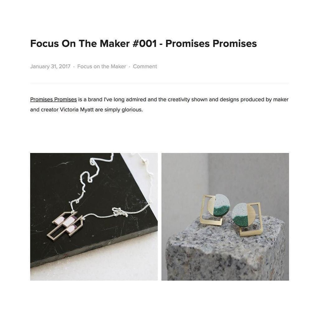 texturefactory's tweet photo. Our first Focus on the Maker blog post features contemporary jewellery brand Promises Prom… https://t.co/KfbBwt90ws https://t.co/wRwE31macI