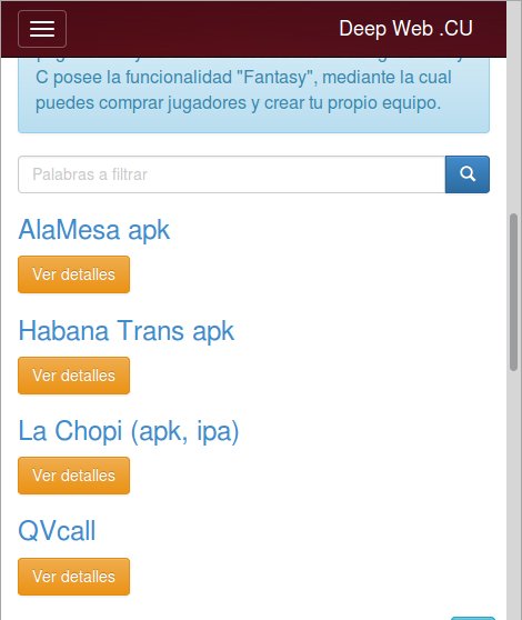 DeepWebCU's tweet image. Agregado en #DeepWebCU apartado de aplicaciones cubanas. Los desarrolladores pueden solicitar incorporar su app, y las novedades. #Cuba