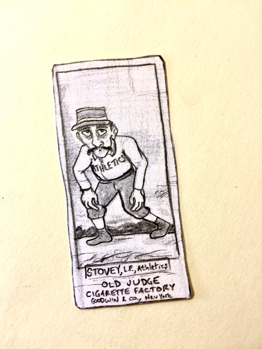 gummyarts's tweet photo. Harry Stovey, first major league player to surpass 100 career HRs, new at https://t.co/fVQcIeZn4v. #Athletics #Rubylegs #Beaneaters https://t.co/xSrnoAC6UR