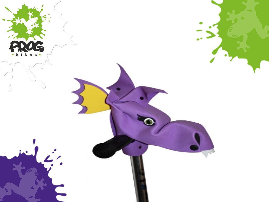 FrogBikesSA's tweet photo. Let your kids imaginations run wild with our fun Handle Bar Heroes! This is Blaze,a super quick Dragonasaur that loves darting around. https://t.co/lrn5vxTDJo