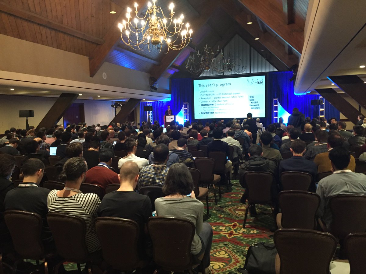 Packed room.  #NDSS17