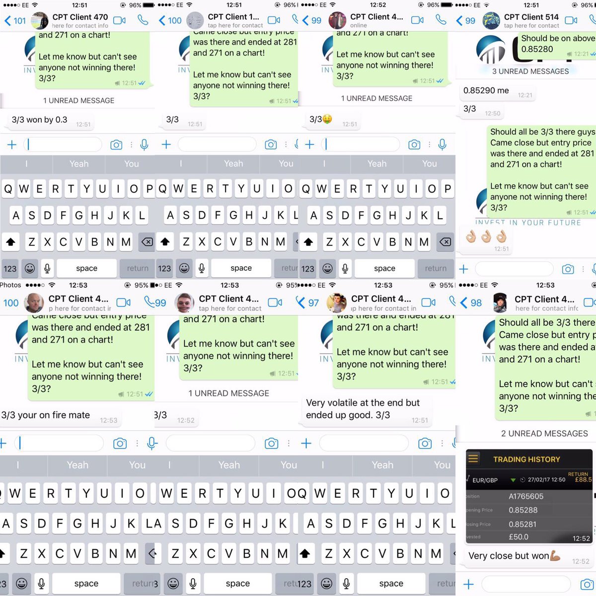 EMPTrading_lew's tweet photo. Nice Start to the day so far at 3/3 and 4/4 for all of our clients.  100% to start the week! Not bad atall ✅📚 https://t.co/LKMDkpDBOm