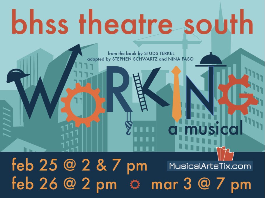 Only one showing left of IU’s University Players &amp; Theatre South musical “Working” on March 3rd. Tickets available at the door. #breakaleg