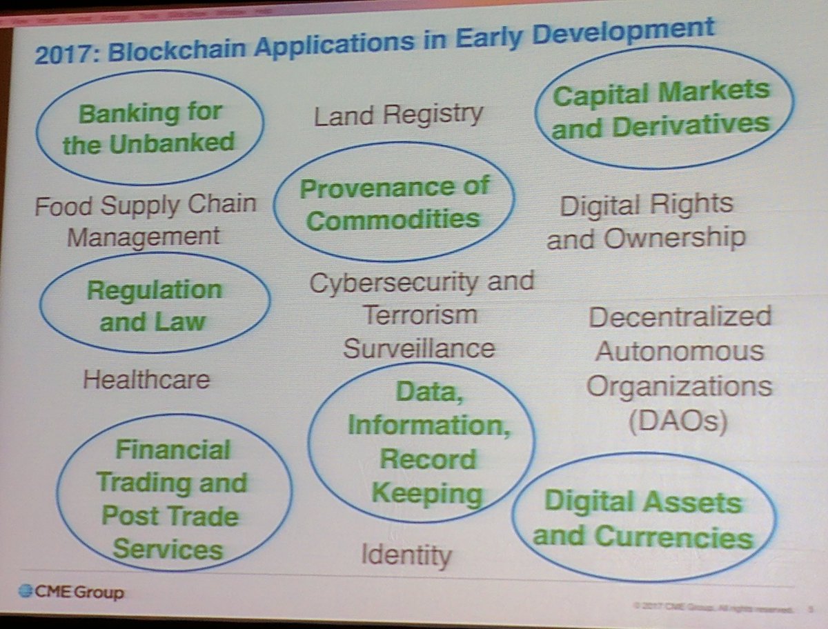 schwentker's tweet photo. 5 DLT trends:
Govt/Central Bank interest
Consortiums/Standards
FinTech M&amp;A
Tech convergence
Transparency/non-Fintech
@srolondon #distmarkets https://t.co/zKolP3fLz7