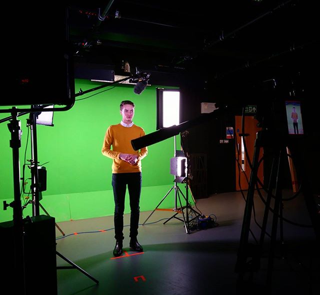 Great #greenscreen shoot with NTU today
