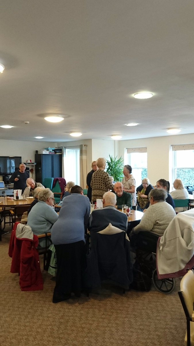 AgeUKSheppey's tweet photo. Entertainment in our Day Centre today celebrating Alice's 97th birthday. Happy Birthday Alice 🎂 https://t.co/PJSSWMbBS5