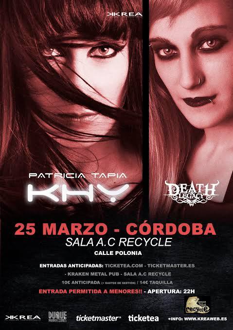 salarecycle's tweet photo. KHY + Death Legacy
Sábado 25 Marzo 2017
A las 22:00h./ Entrada Anticipada 10€ - Taquilla 14€ https://t.co/IX8CigSIGG